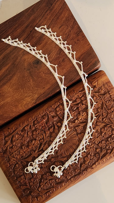Silver Anklet Sterling Whisper