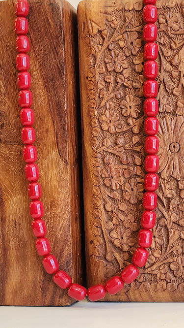 Red Newari Muga Mala Mini
