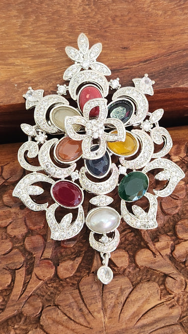 Navaratna Brooch