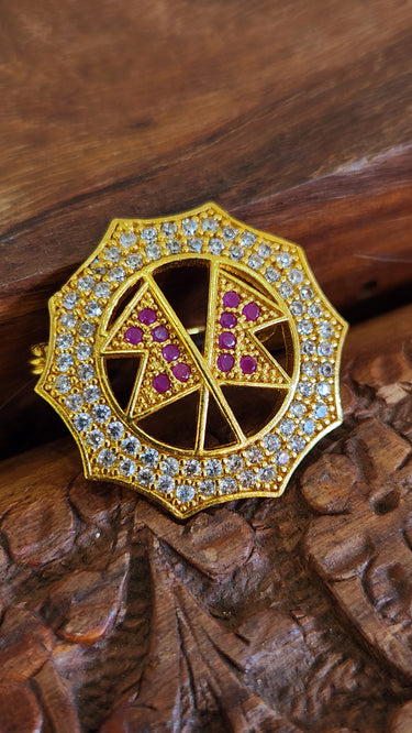 Sun Flag Brooch