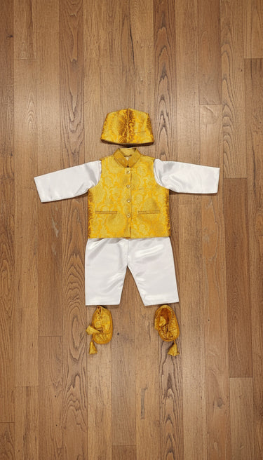 Brocade Nepalese Rice Weaning Pasni Dress Sun
