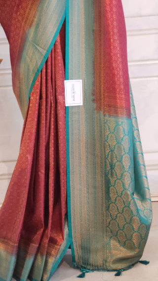 Dual Shade Kanjivaram Saree