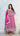 Rani Pink Motif Sleeveless Anarkali with Chudidar and Shawl
