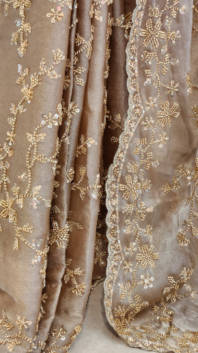 Fendi Handwork Jaal Saree Tara