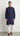 Mens Cotton Kurta in Navy Blue