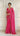 Hot Pink metal work fendi saree
