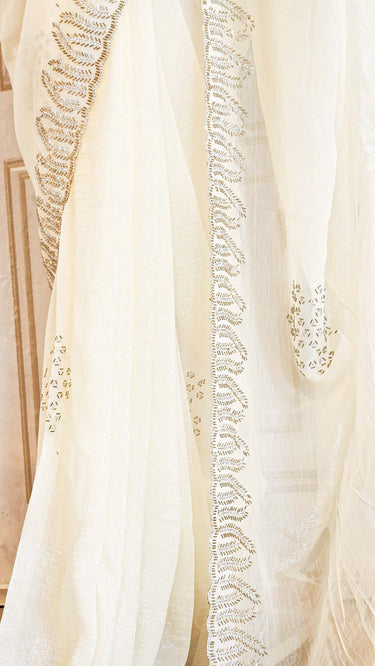 Chiffon Saree with Handwork Border