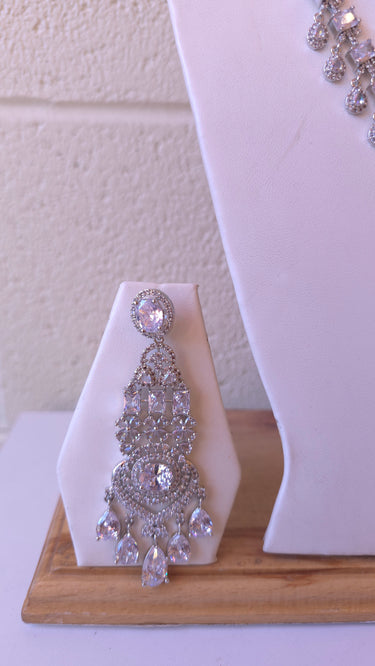 American Diamond Necklace with Earrings Urja