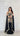 Paisley Sleeveless Sarara Suit in Black Base