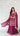 Maroon Sequin Embroidered Sleeveless Sarara Suit