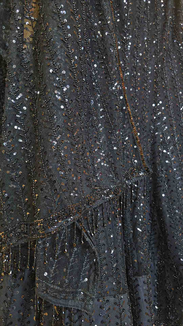 Black Handwork Cocktail Mermaid Lehenga