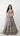 Green Ombre Position Print Lehenga with Contrast Pink Shawl