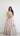 White and Pink Crepe Paisley Lehenga