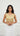Golden Sleeveless Thread and Sequin Blouse
