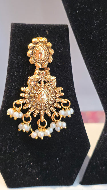 Brass Temple Jewellery Set Rajkumari
