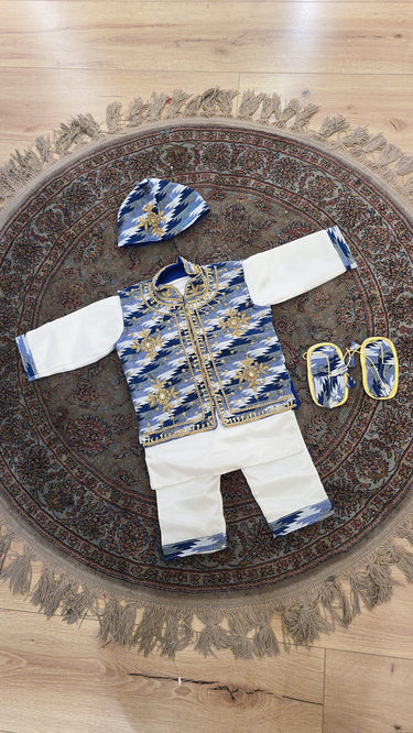 Dhaka Gold Handembroidered Boys Pasni Dress