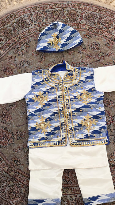 Dhaka Gold Handembroidered Boys Pasni Dress