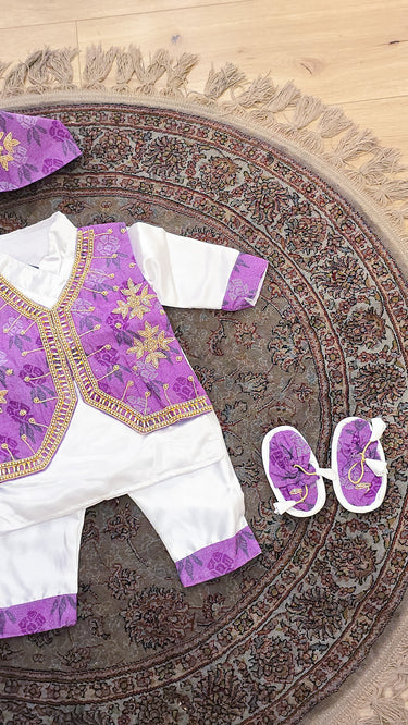 Dhaka Gold Handembroidered Boys Pasni Dress