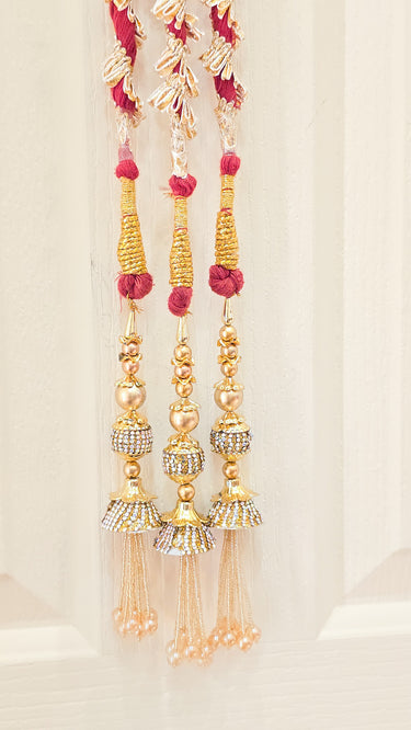 Red & Golden Bell Hair Paranda Maira