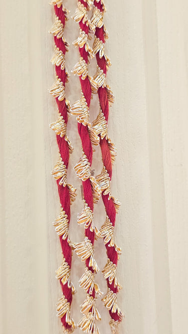 Red & Golden Bell Hair Paranda Maira