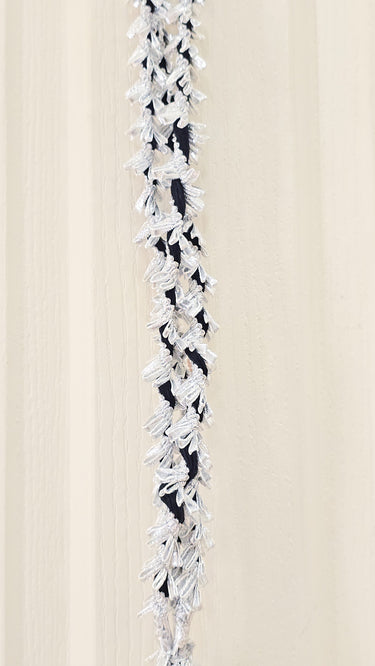 Black & Silver Flower Hair Paranda Tara