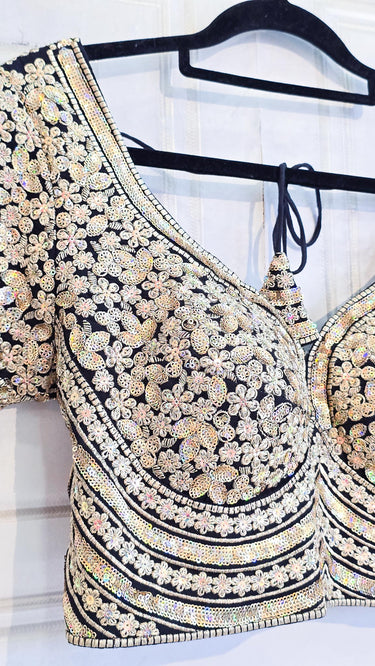 Muted Gold Embroidered Zariwork Blouse