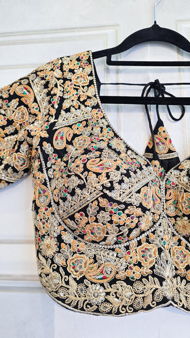 Golden Zariwork with Paisley Blouse
