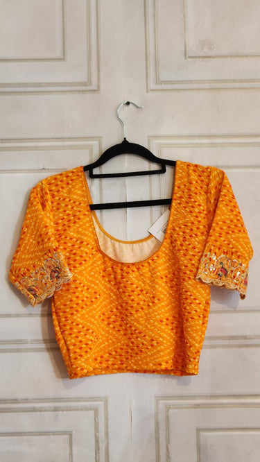 Bandhej Chunari Print Stretchable Blouse