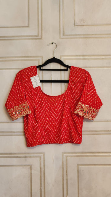 Bandhej Chunari Print Stretchable Blouse