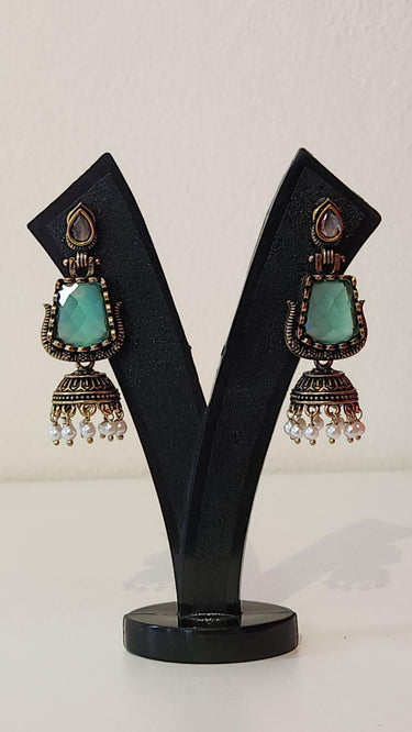 Antique gold Earrings Zeenat Aqua
