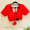 Half Sleeve Red Boutique Blouse Serene - House of Nepal