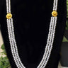 White Pearl Gold Plated Necklace - House of Nepal