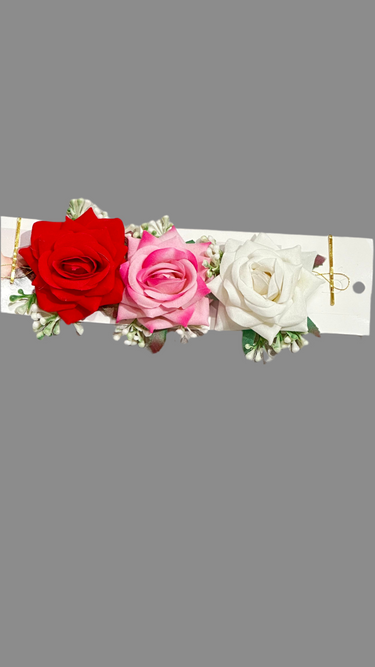 Multicolour Rose Flower Hair Clip Tulip