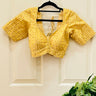Half Sleeve Golden Embroidered Boutique Blouse - House of Nepal