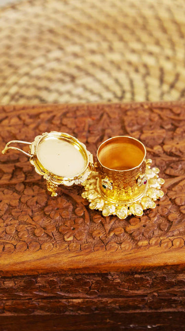 Brass Sindur Box (Kumkum Box)