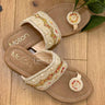 PEARL EMBROIDERED WHITE JUTTI - House of Nepal