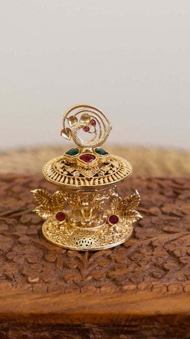 Brass Sindur Box (Kumkum Box)