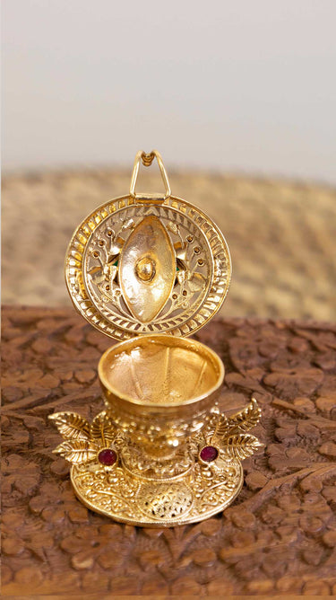 Brass Sindur Box (Kumkum Box)