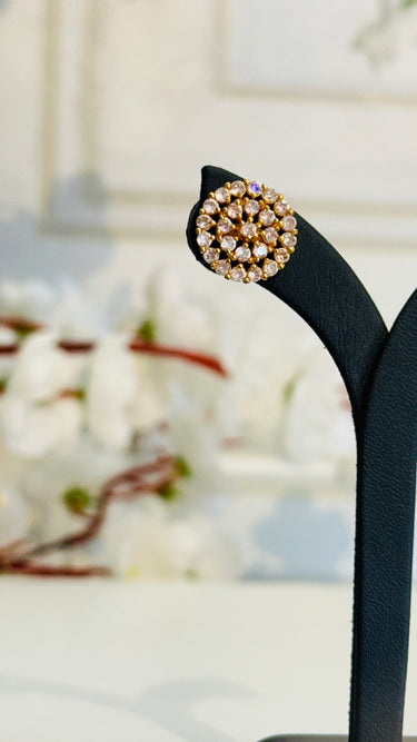 Gold Imitation Stud Earring Jasmine