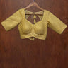 Half Sleeve Golden Embroidered Boutique Blouse - House of Nepal