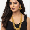 Gold Imitation Rani Haar With Earrings - House of Nepal
