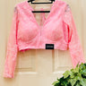 Full Sleeve Pink ChickenKari Boutique Blouse Mystic - House of Nepal