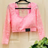 Full Sleeve Pink ChickenKari Boutique Blouse Mystic - House of Nepal
