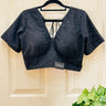 Half Sleeve Black Boutique Blouse Shadow - House of Nepal