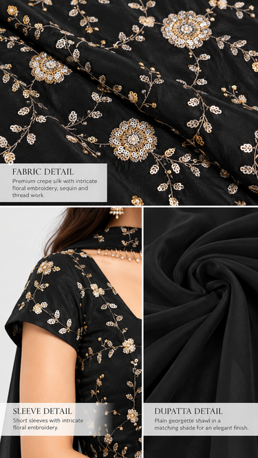Fendi Handwork 90s Kurti with Bellybottoms and Shawl