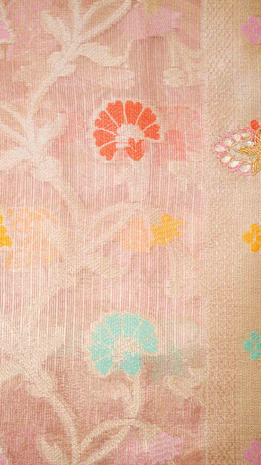 Cotton Meenakari Handwork Saree