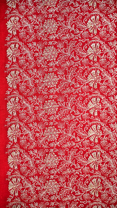 Vichitra Silk Saree with Pallu Border Saree