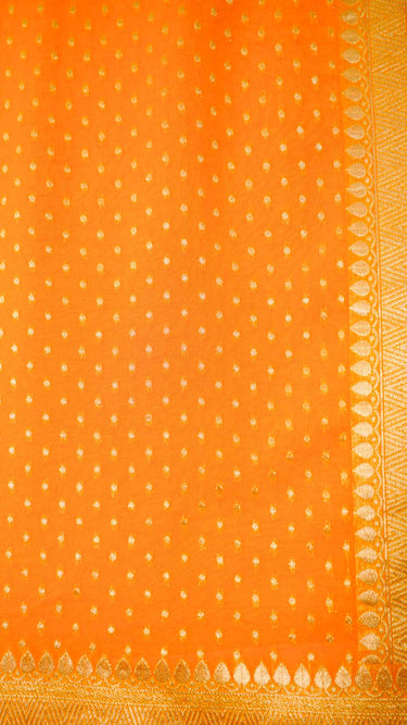 Khaddi Georgette Butti Saree