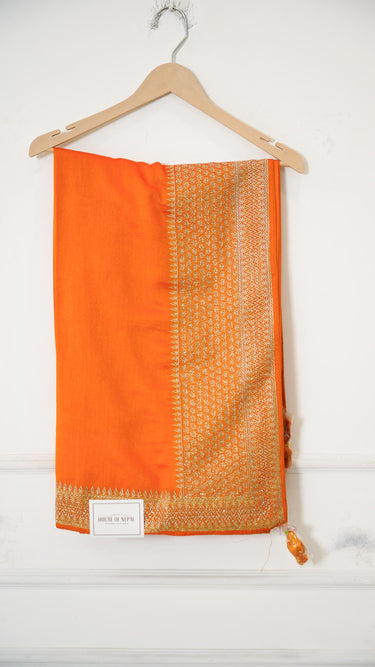 Vichitra Silk Zari with Pallu Border
