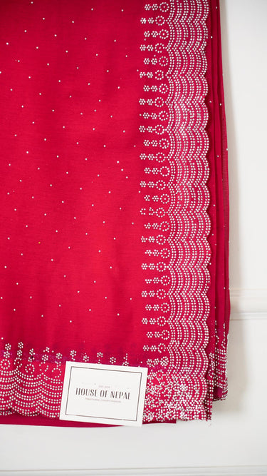 Chiffon Georgette Saree with Swarovski